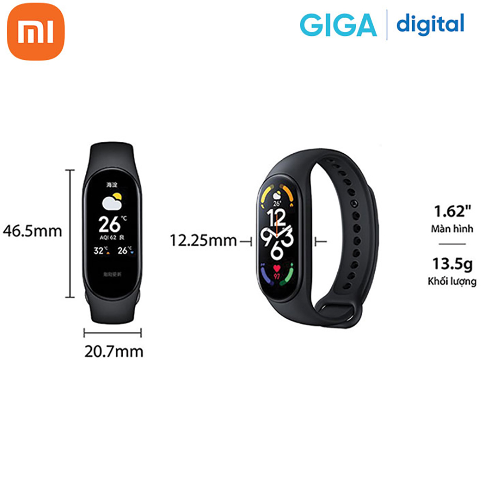 Vòng đeo tay thông minh Xiaomi Mi Smart Band 7 - Hàng Chính Hãng