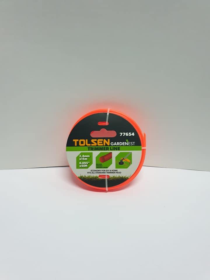 DÂY CẮT CỎ CAM 2.4X15M 77654 TOLSEN - HÀNG CHÍNH HÃNG