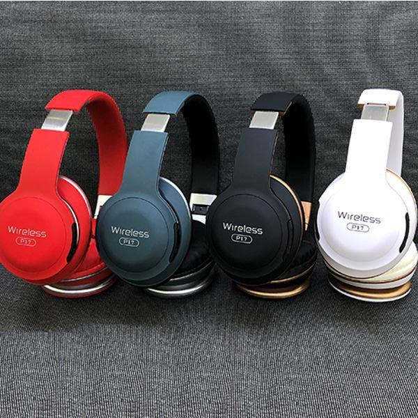 Tai Nghe Bluetooth Chụp Tai P17 Chống Ồn Đệm Tai Mỏng Êm Không Gây Đau Tai - Tai Nghe Trùm Đầu Kết Nối Nhanh
