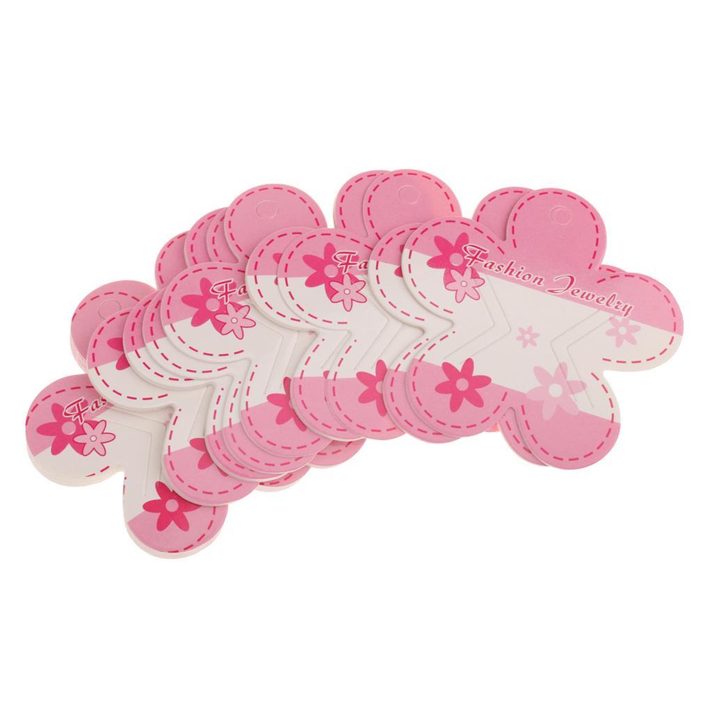 50pcs Hair Clip Card Paper Jewelry Display Cards Blank Hairpin Packaging Card