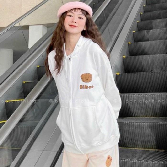 ÁO HOODIE - ÁO KHOÁC NỈ NGOẠI Thêu Nổi Biboo (HD2380 - 8 Màu) (Bảo Bảo Store