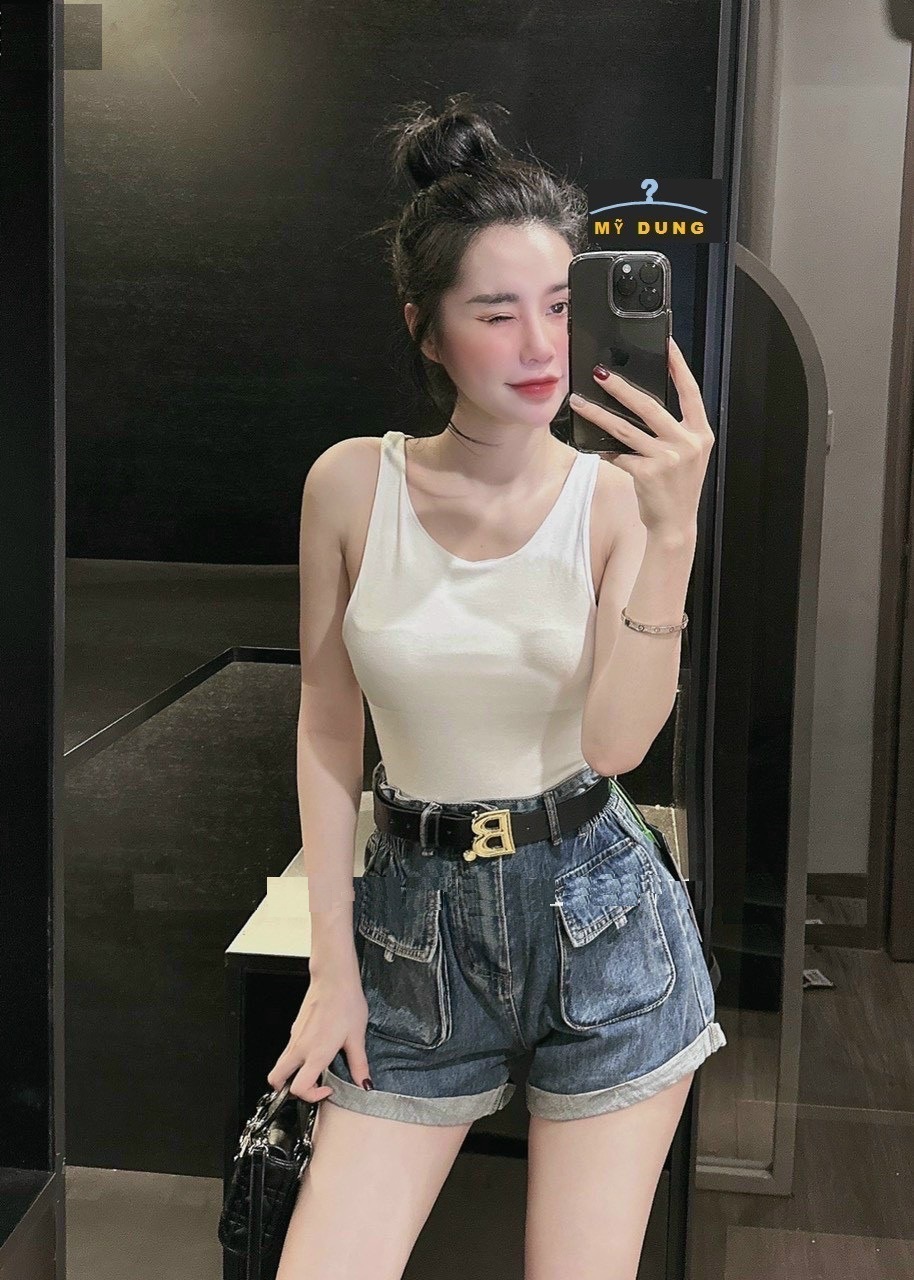 QUẦN SHORT JEAN LAI CUỐN, LẬT LAI, TÚI HỘP - CƯNG XĨU- FROM CHUẨN, PHỐI ĐỒ HƠI BỊ NGẦU