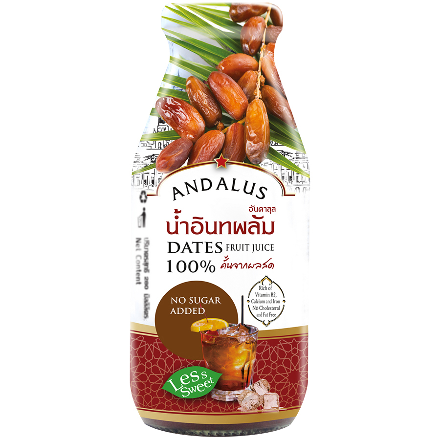 Nước Chà Là Chai Thuỷ Tinh ANDALUS (280ml)