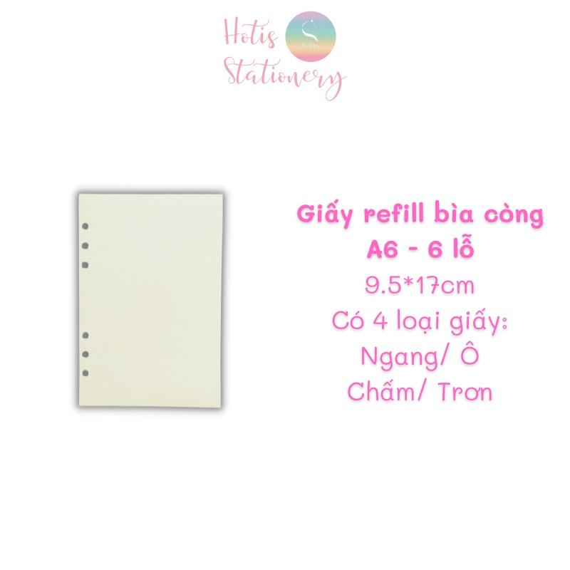 Giấy refill, ruột giấy sổ bìa còng binder