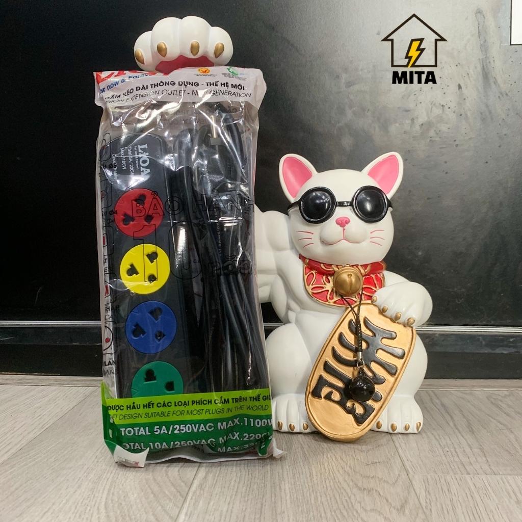 Ổ cắm kéo dài phổ thông LiOA 4 ổ cắm