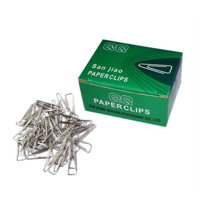 Ghim cài C62 - Kẹp tài liệu tam giác #3 - 25mm - đóng gói 100 cái/1hộp