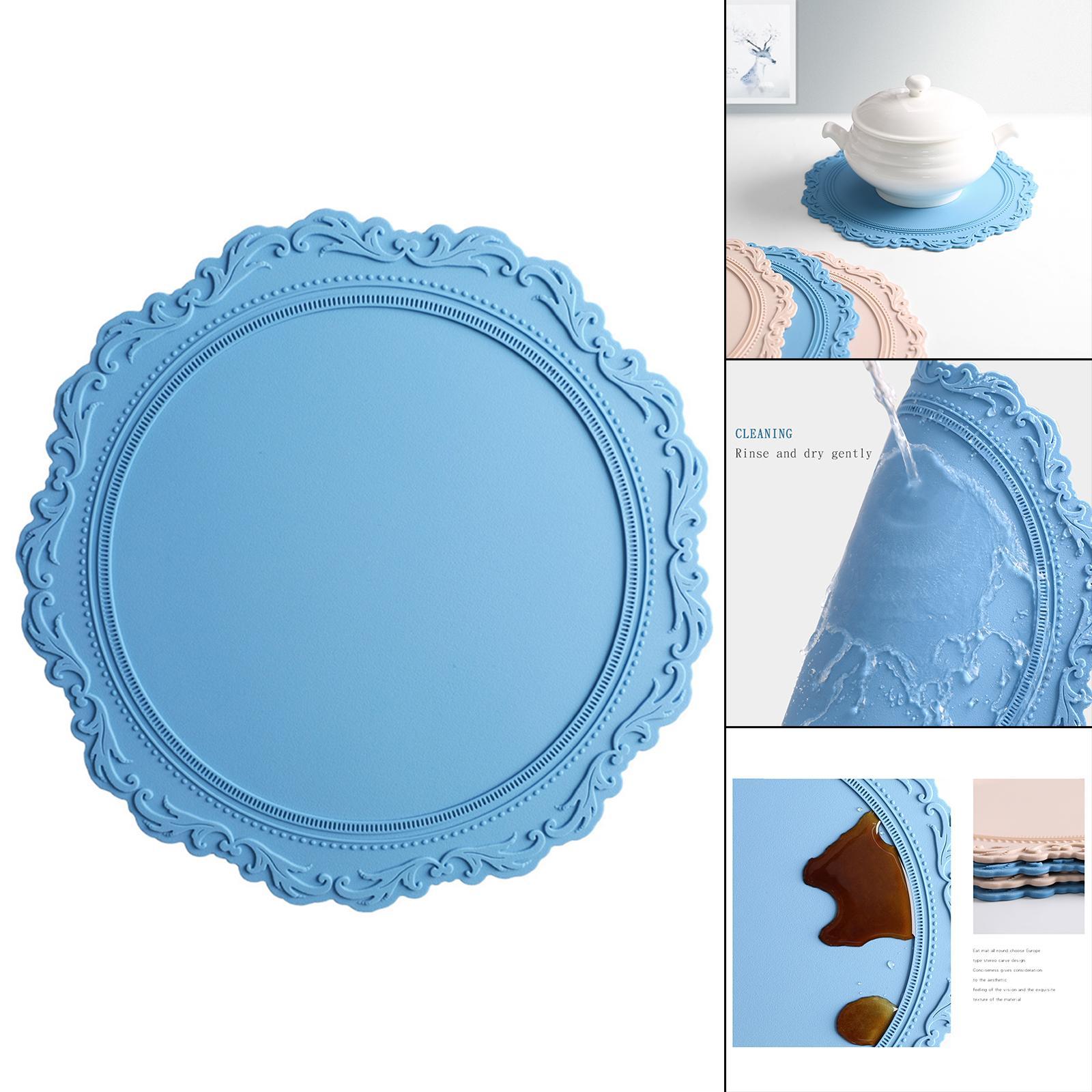 Silicone Place Mats Tableware Utensil Pad Table Mats for Cup Mug Pot