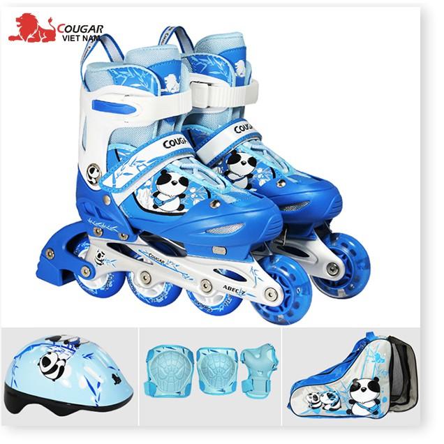 Giầy trượt patin cao cấp tặng kèm bộ bảo vệ chân tay và mũ bảo hiểm, thuộc bộ sp Giày trượt patin trẻ em, Giày patin trẻ