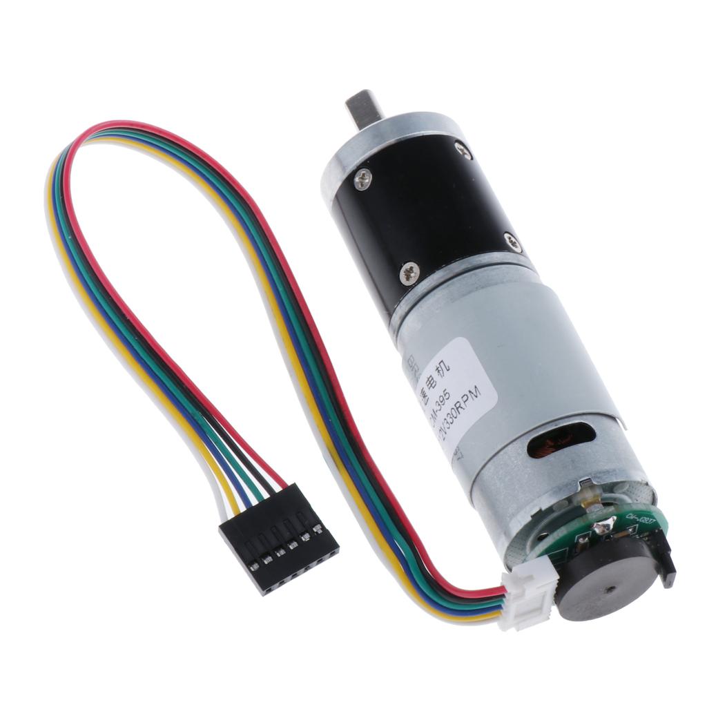 DC 12V 330 Vòng/phút Thiên Động Cơ Với Bộ Mã Hóa Mô-men Xoắn Cao