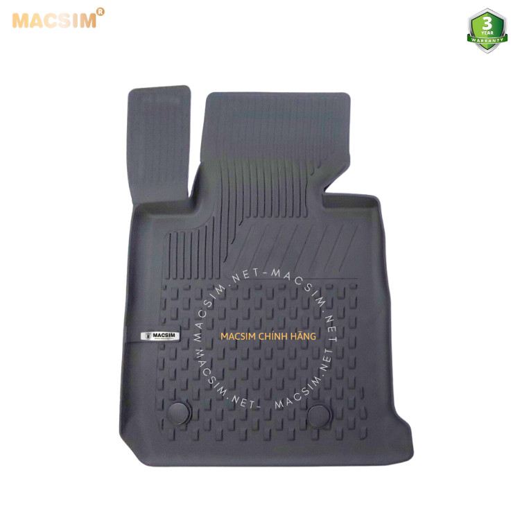 Thảm lót sàn ô tô nhựa TPE Silicon BMW 3 series  (F30) 2012- 2019 Black, Beige Nhãn hiệu Macsim