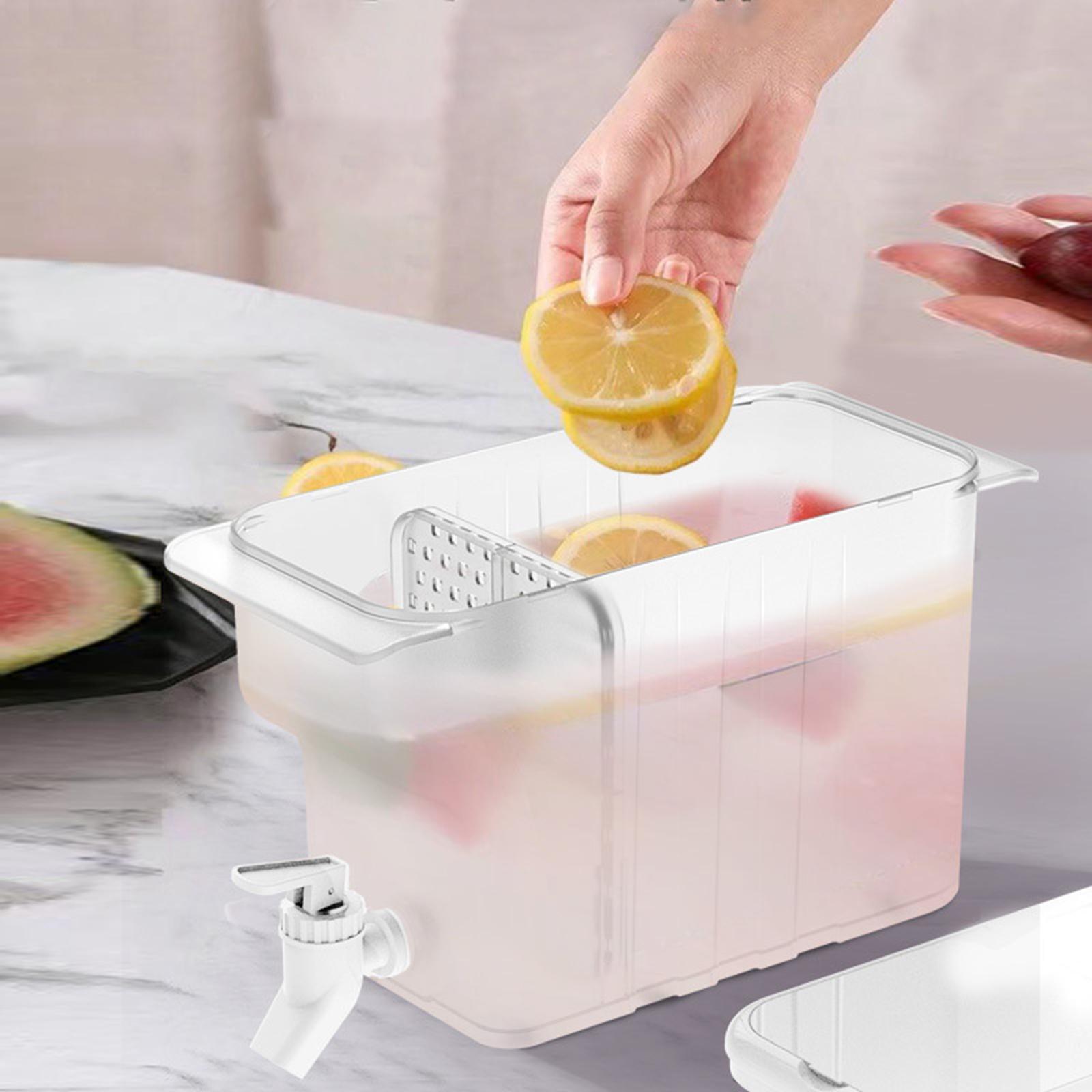 4.5L Refrigerator Cold Kettle Jugs with Faucet Lemonade Bottle Fruit Teapot