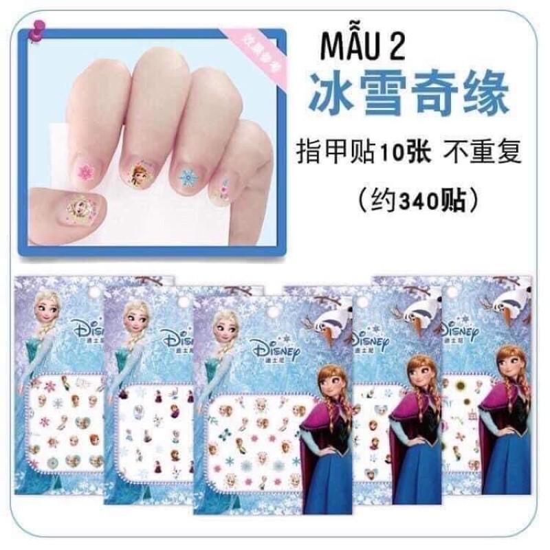 QC40 SET 10 MIẾNG DÁN MÓNG TAY CHO BÁ