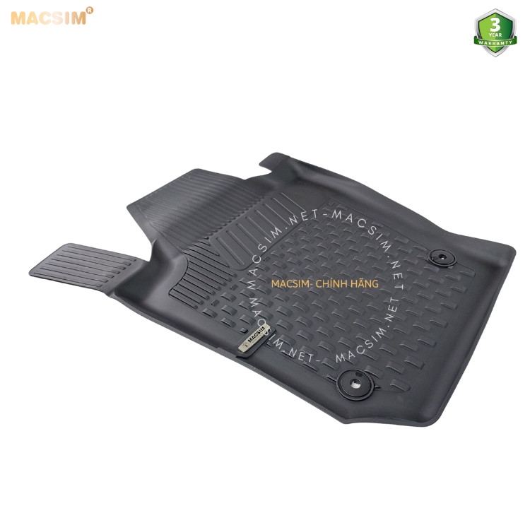 Thảm lót sàn ô tô nhựa TPE Silicon Volkswagen Polo 2017- 2020 Black Nhãn hiệu Macsim