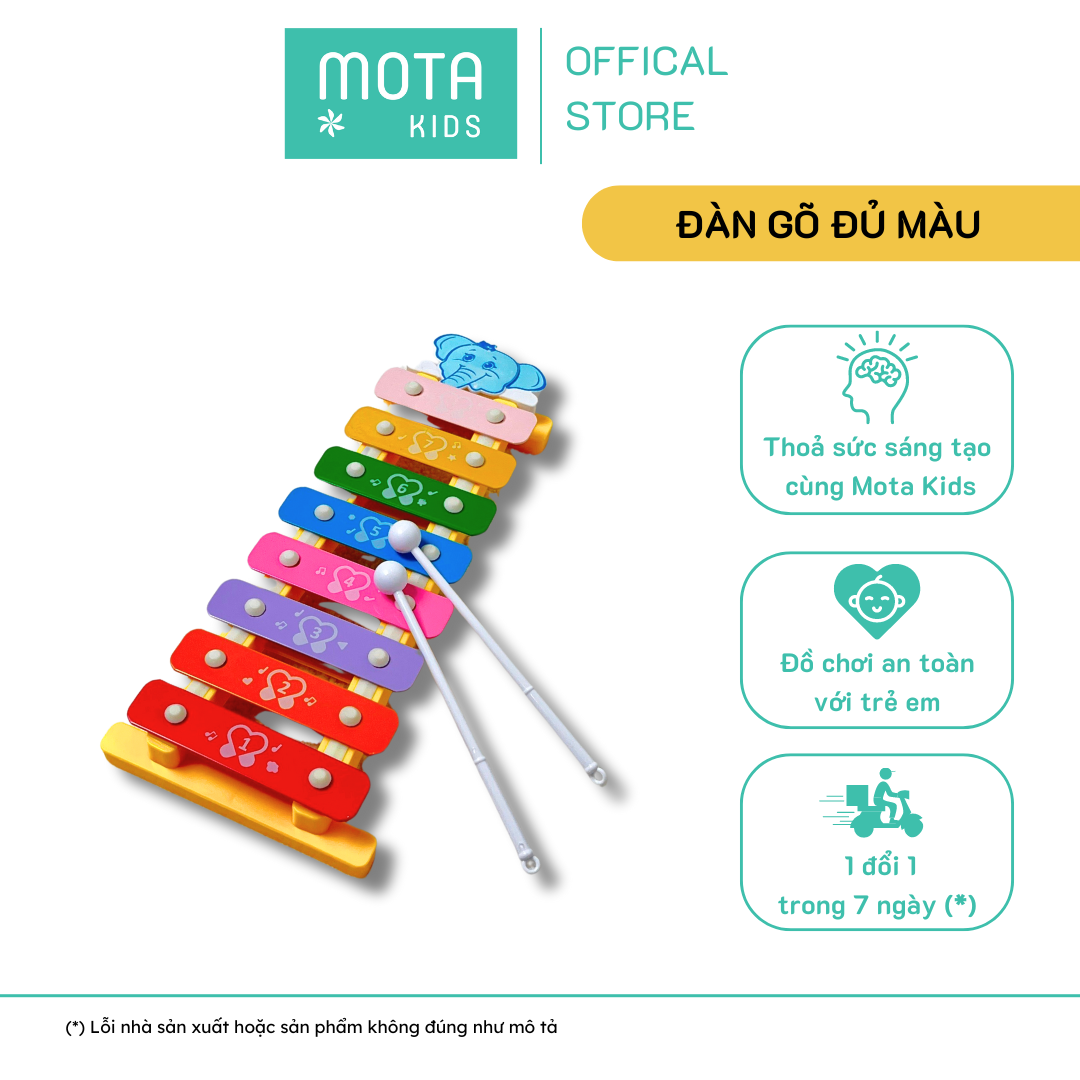 [M209A - Mota Montessori] Đồ chơi cho bé Đàn gõ âm thanh vui nhộn - Hàng chính hãng