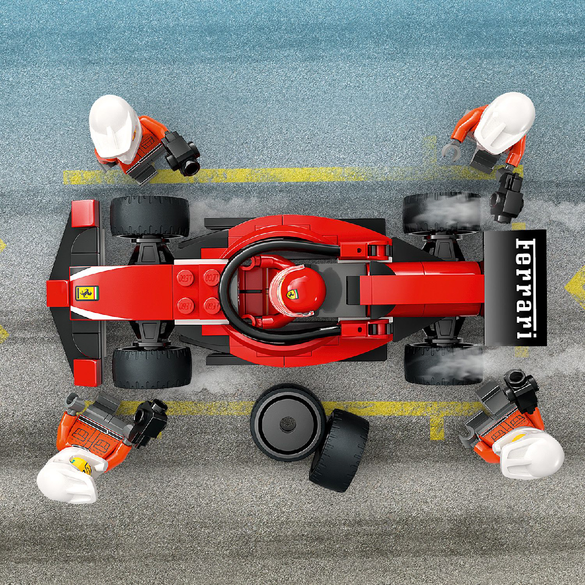 LEGO CITY 60443 Đồ Chơi Lắp Ráp Trạm Bảo Dưỡng Xe F1 (325 Chi Tiết)