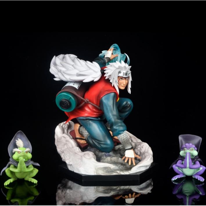 Mô hình Jiraiya 2 đầu tiên thuật 2 cóc chất lượng cao Naruto 19cm