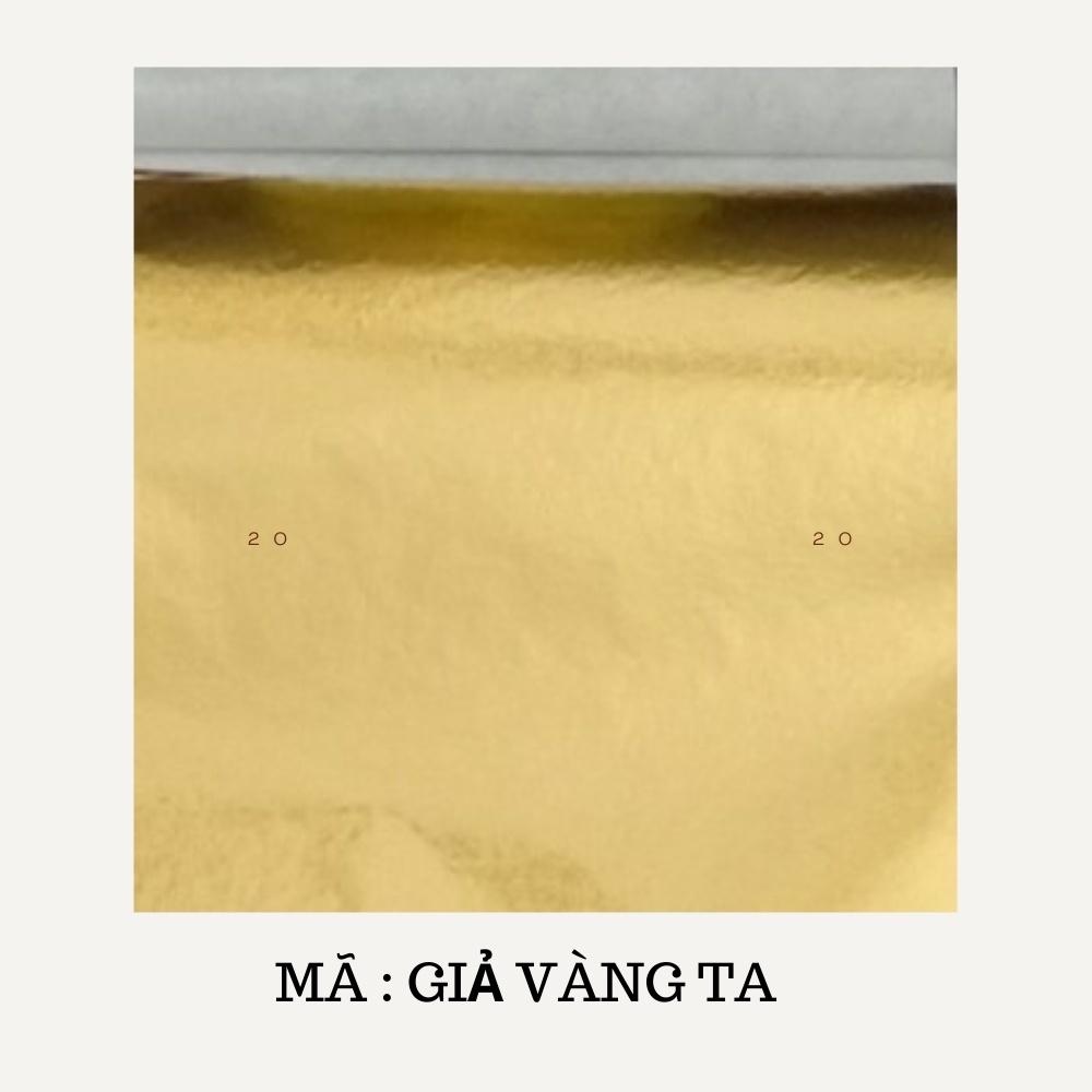 Set 100 lá các màu sắc dùng dát vàng, slame, trang trí