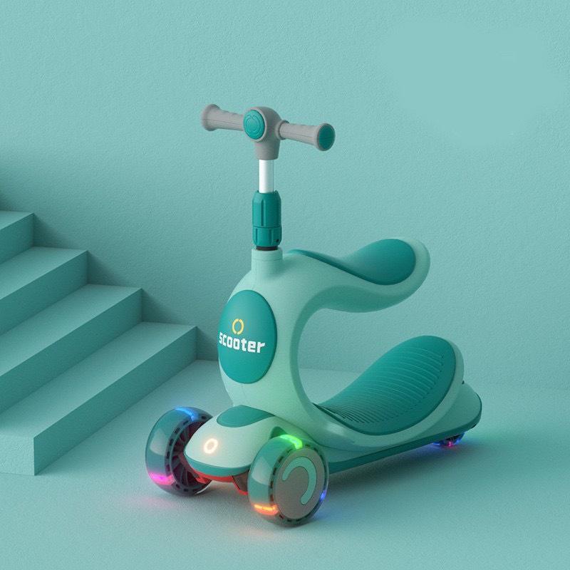 Xe trượt, chòi chân, bập bênh Scooter đa năng cho bé thêm năng động