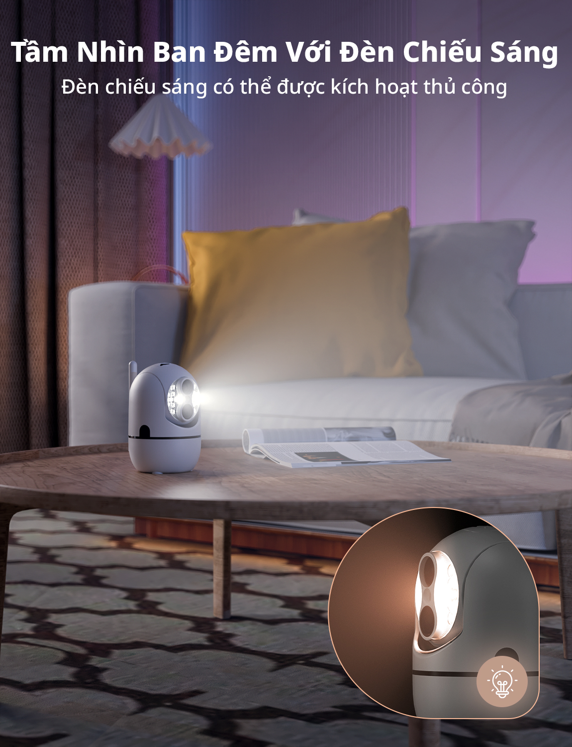 Camera Wifi IPC360 Home Minion, chất lượng video 1080p , xoay 360 độ