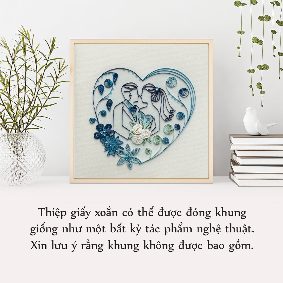 Thiệp Giấy Xoắn Tình Yêu - NCC-L1502