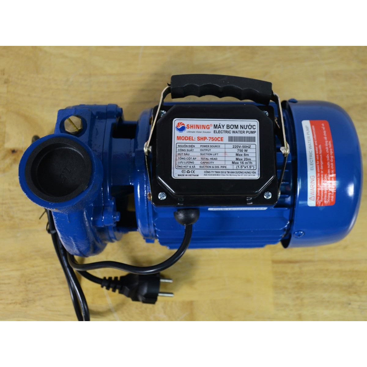 MÁY BƠM NƯỚC SHINING SHP-750CE - HÀNG CHÍNH HÃNG