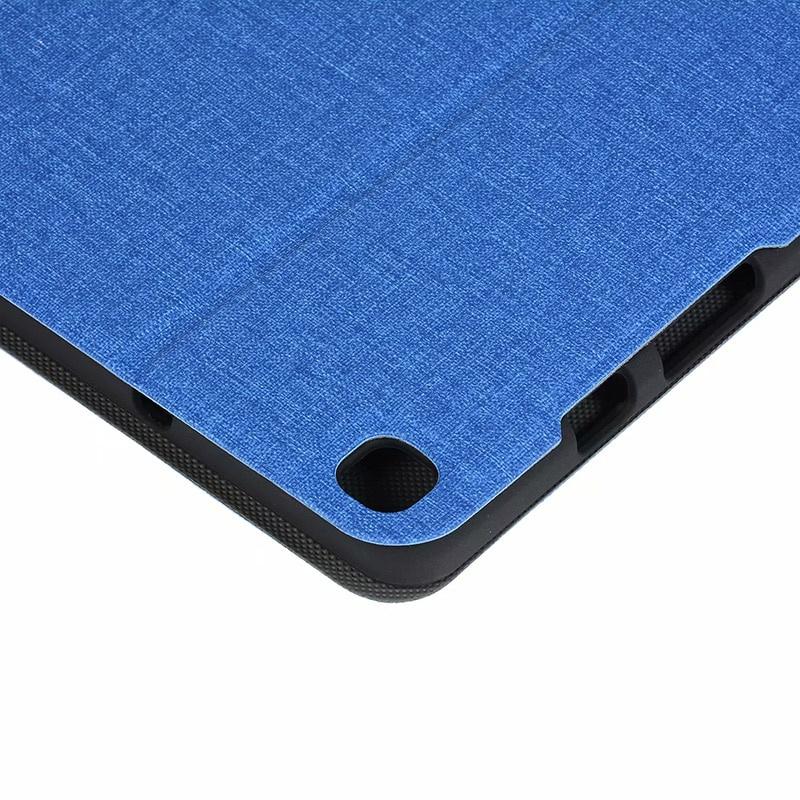 For Samsung Galaxy Tab A7 Lite 8.7inch 2021 SM T220 T225 Cloth Pattern Case Folding Flip Stand Soft TPU Back Cover