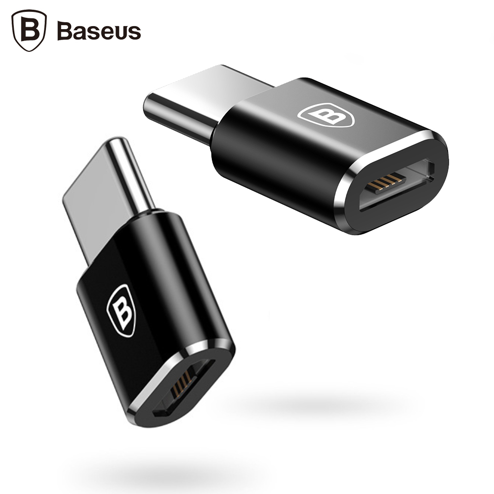 Jack chuyển đầu chuyển đổi adapter từ micro usb sang type c Baseus cho samsung xiaomi,..vv - hàng chính hãng