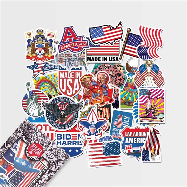 USA - Set 30 sticker hình dán