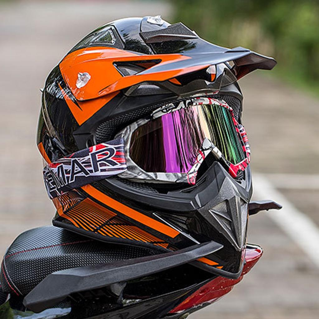 Snowmobile Snowboard Goggles Motorcycle Racing Eyewear , Anti-UV & Weatherproof,Colorful / Clear Lens