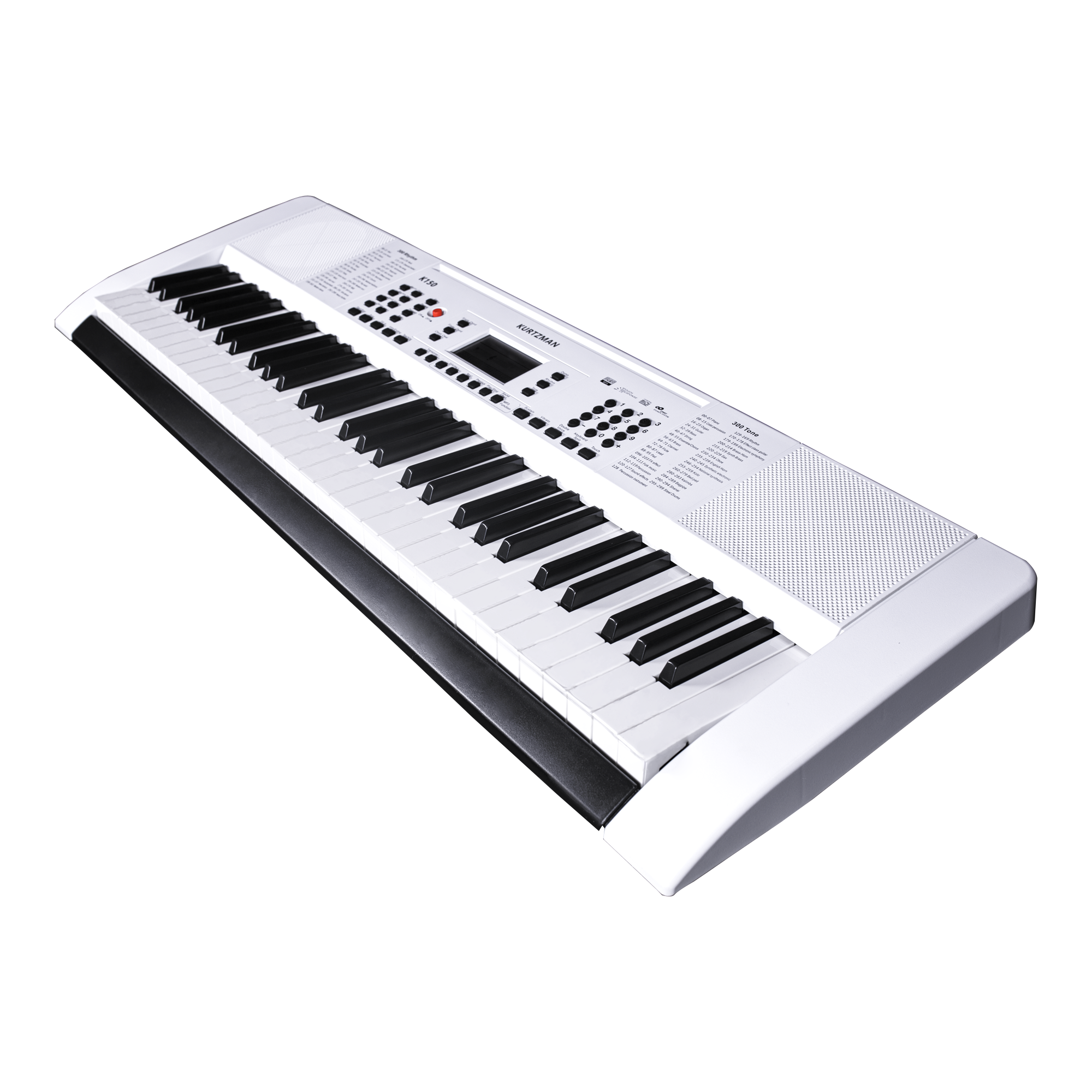 Đàn Organ điện tử/ Portable Keyboard - Kzm Kurtzman K150 - Best keyboard for Beginner - Màu trắng (WH) - Hàng chính hãng