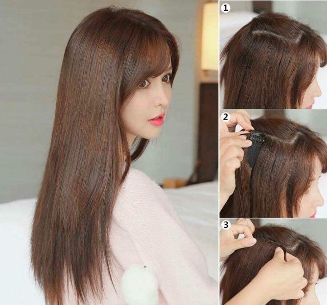 Kẹp phím phồng tóc giả loại dày