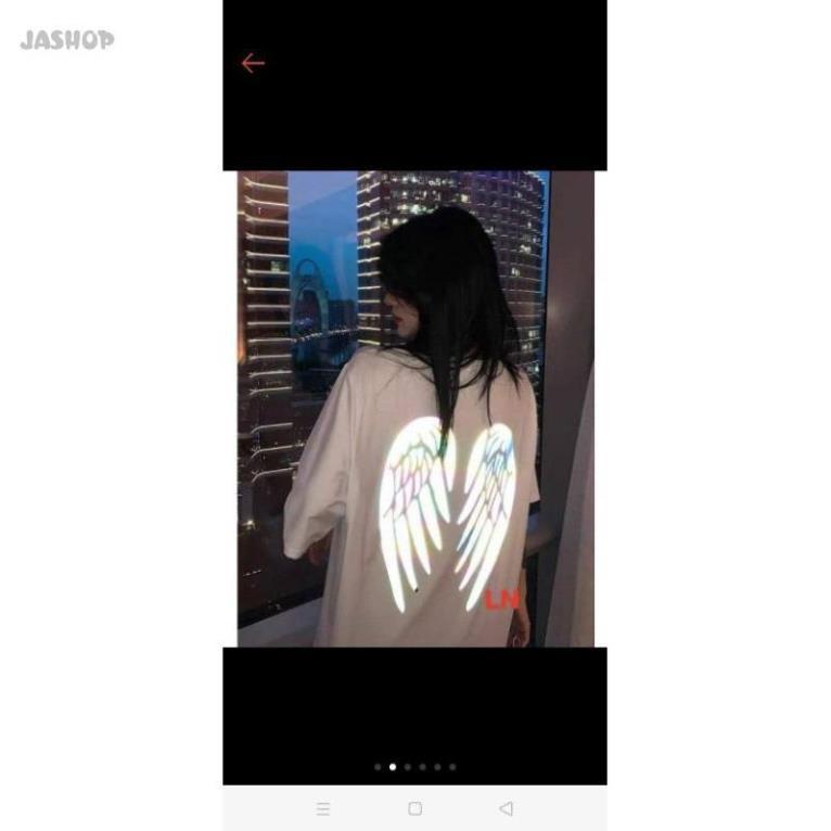 Áo phông thun tay lỡ thời trang nam nữ - áo hè đôi cánh phản quang - form thụng unisex, đủ size chất cotton mềm mịn