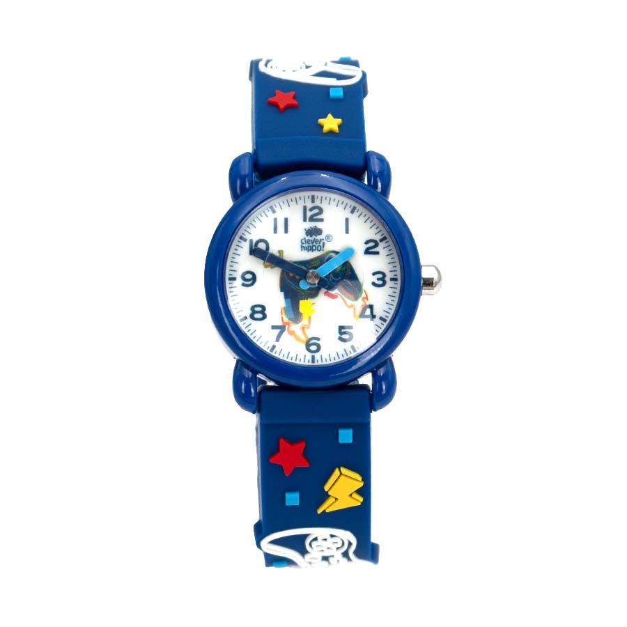 Đồng Hồ Trẻ Em Clever Watch - Game News Xanh Clever Hippo WB012/BLUE
