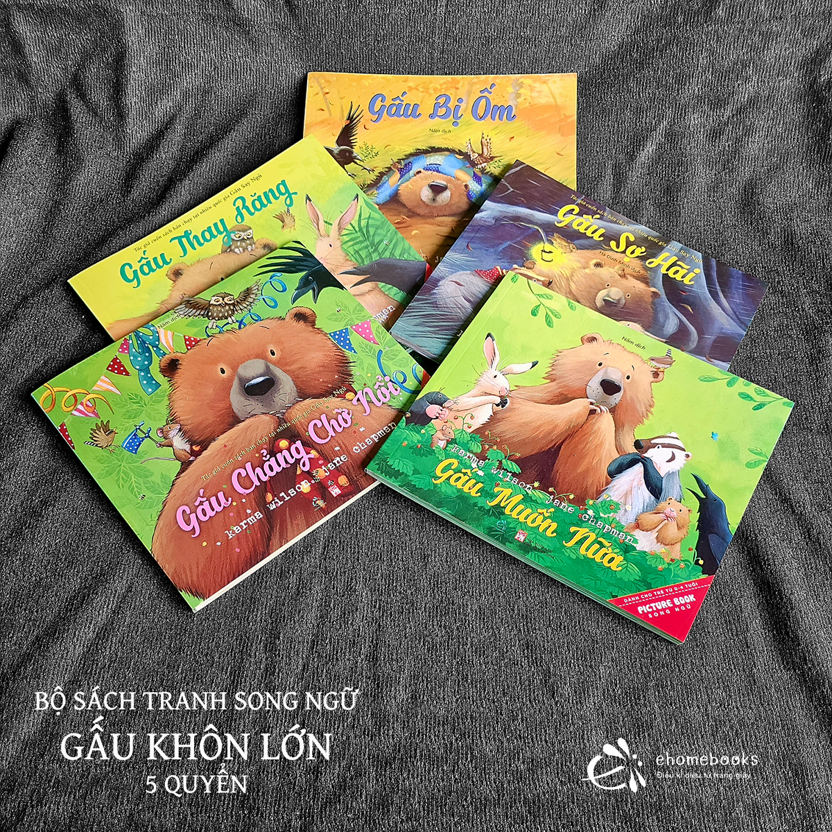 Bộ Sách Tranh Song Ngữ Gấu Khôn Lớn