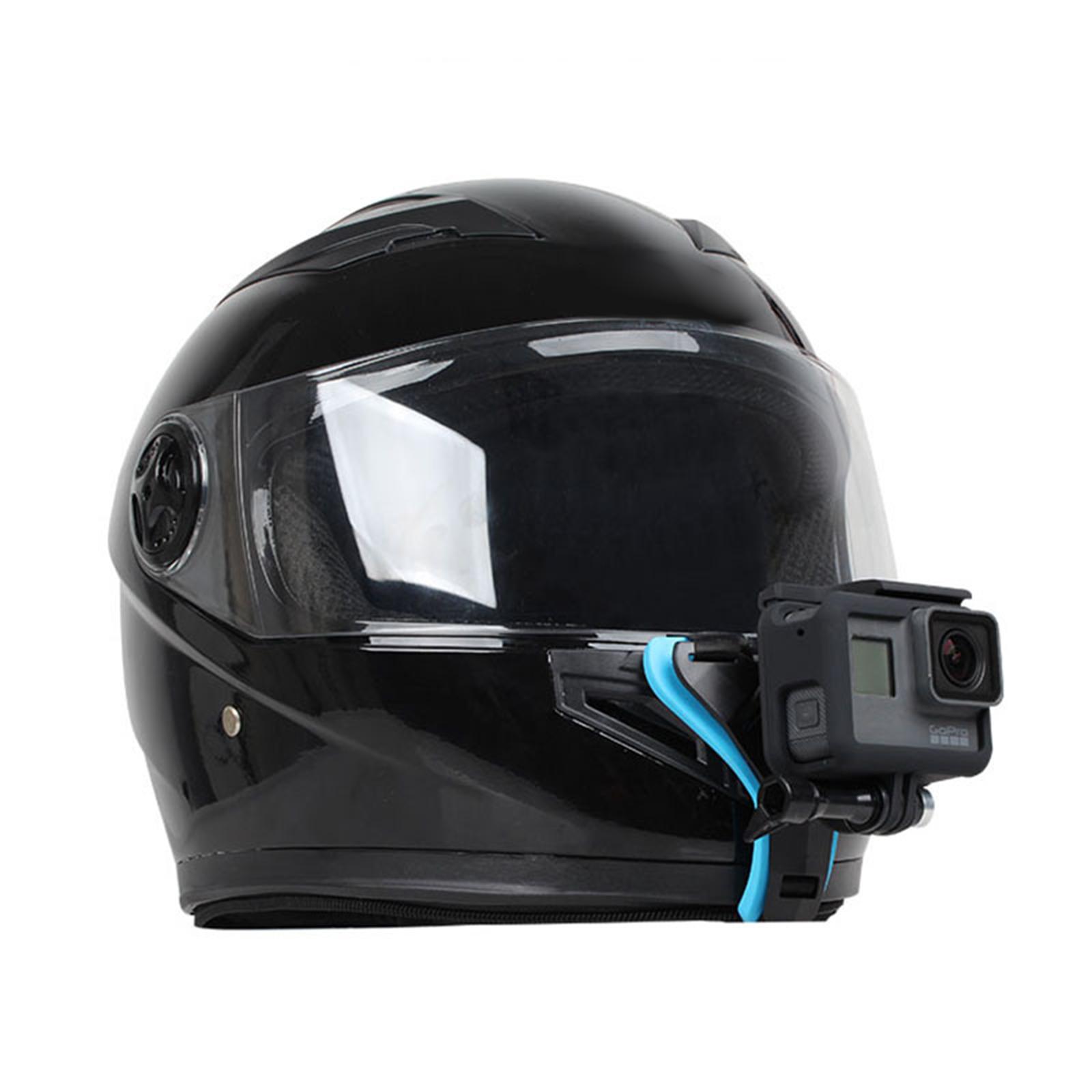Helmet Chin Strap Mount for GoPro Hero 9/8/7//6/5 blue