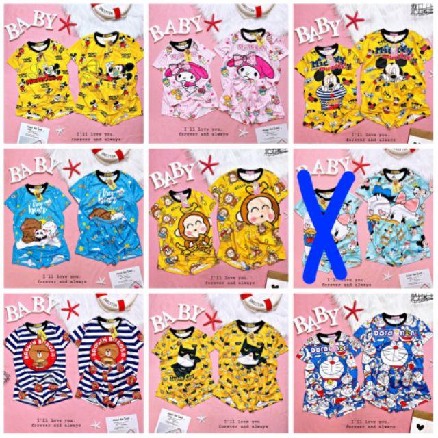 Bộ thun 3D đùi cho bé 15_35kg