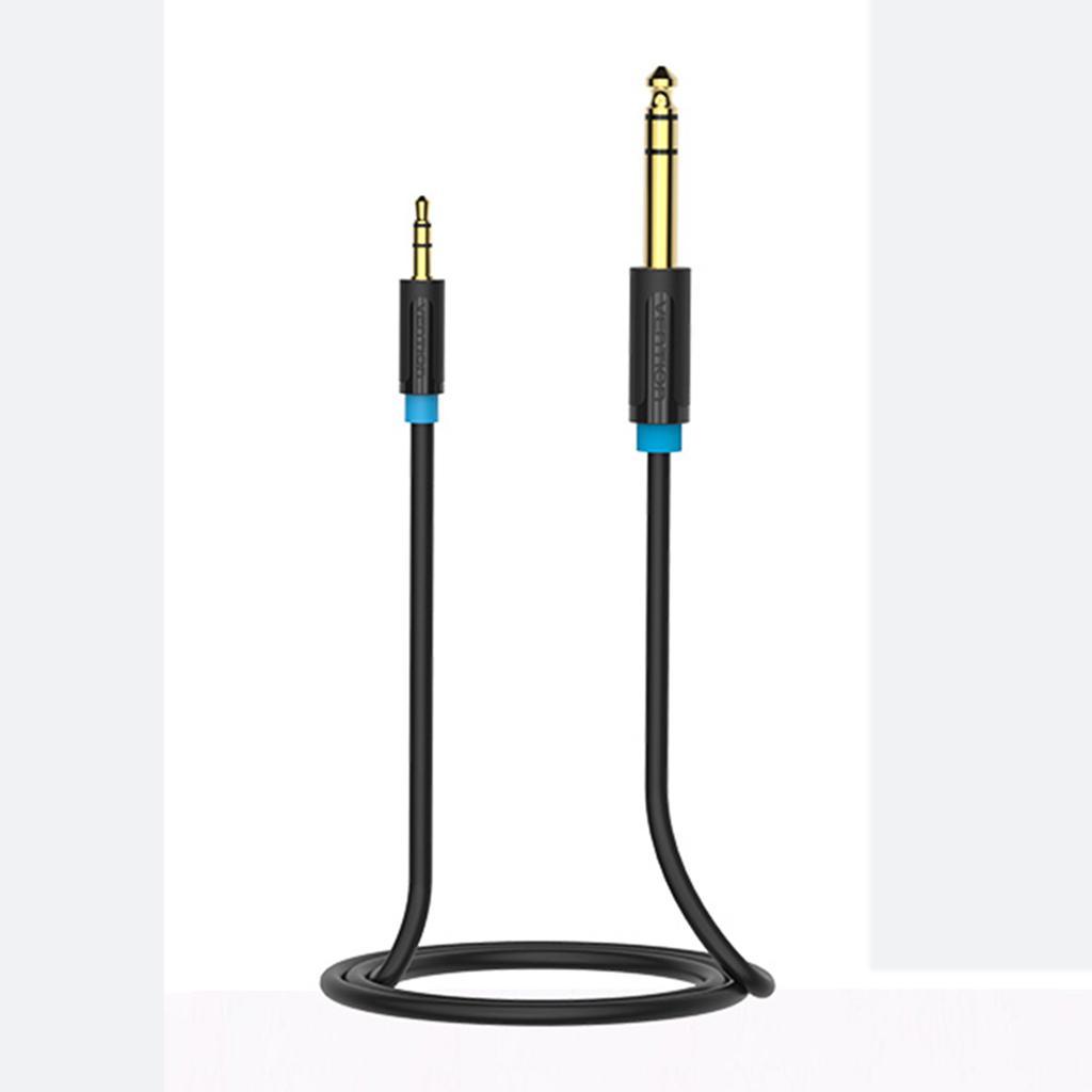 3.5mm to 6.5/6.35mm Adapter Aux Cable Male to Male for Mixer Amplifier 0.5m New
