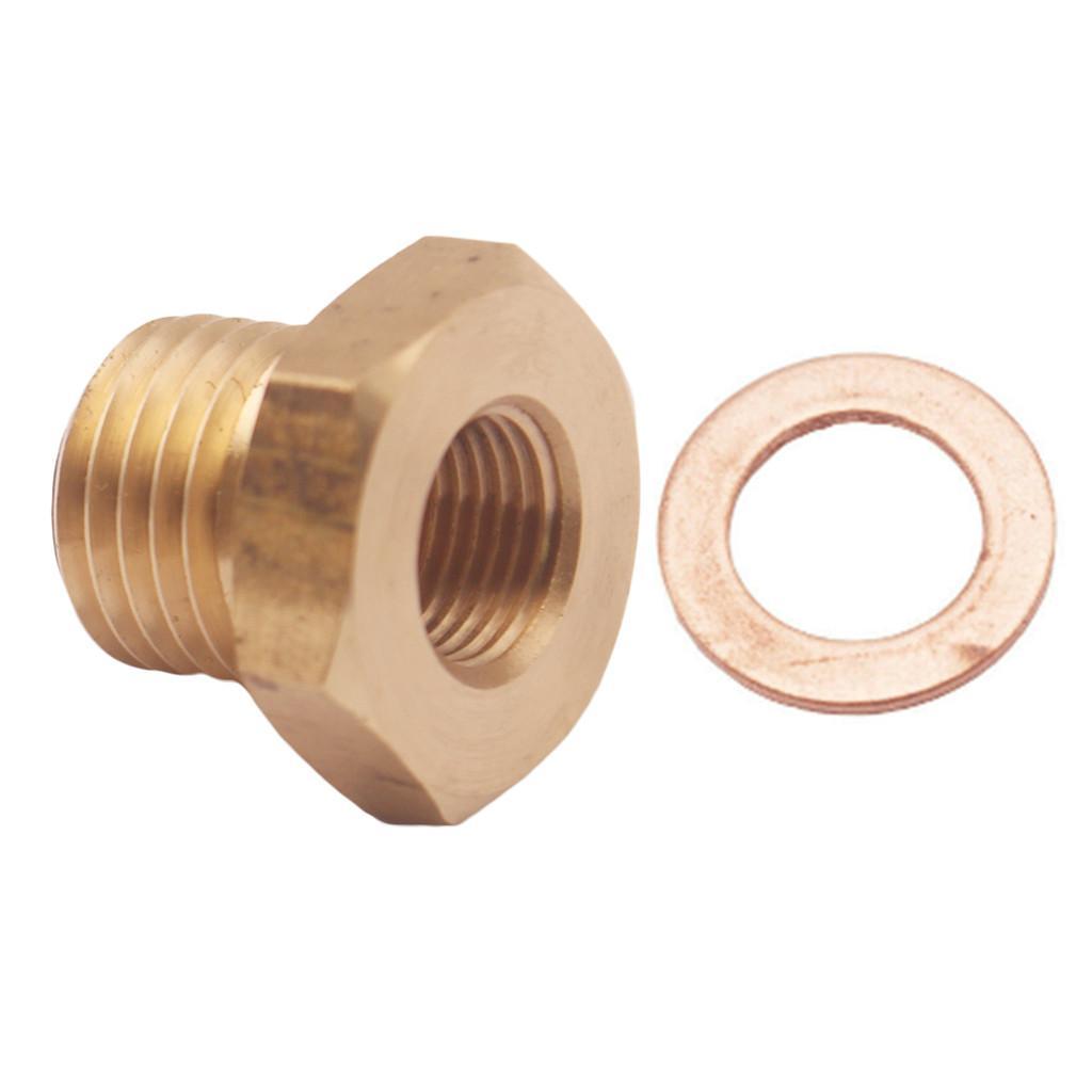 4x Pressure Temperature Gauge Sender Adapter 1/8" NPT to M14x1.5 Male M14