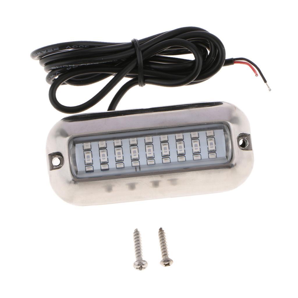 3.5inch Marine 27 Led Light Polished SS Blue, Boat Trailer Oval Oblong led Cockpit Interior Step Deck Lights Lighting Boating, Stainless Steel Bezel