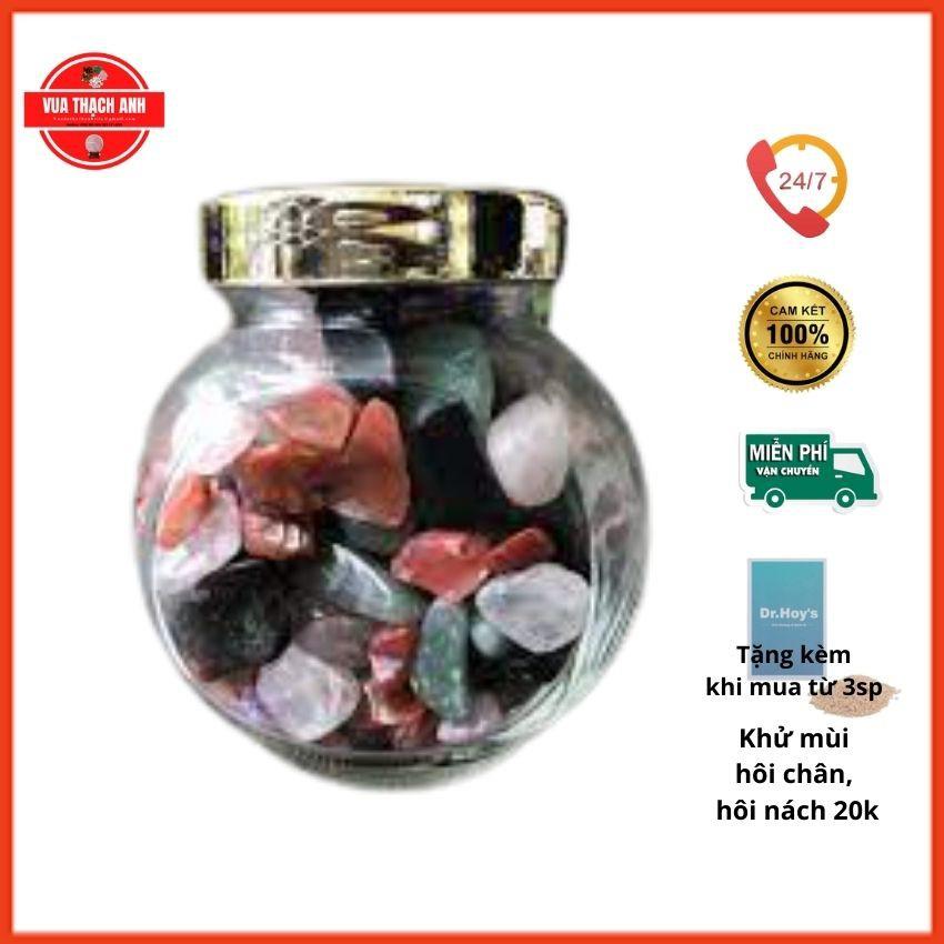 Lọ Đá Ngũ Sắc Phong Thủy Trang Trí Nhà Cửa, Thu Hút Tài Lộc, Tăng Cường Sức Khỏe,...300g