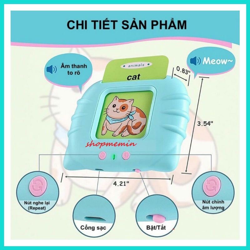 Máy Đọc Thẻ Song Ngữ Anh Việt