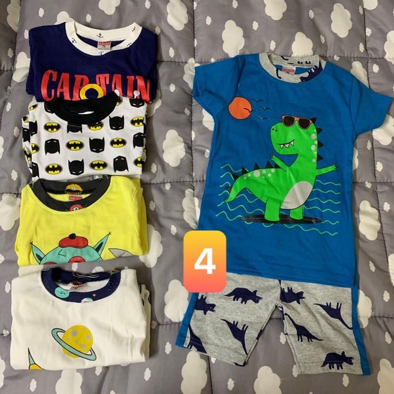 set bộ mặc hè bé trai siêu cute chất thun borip mịn mềm thấm hút mồ hôi