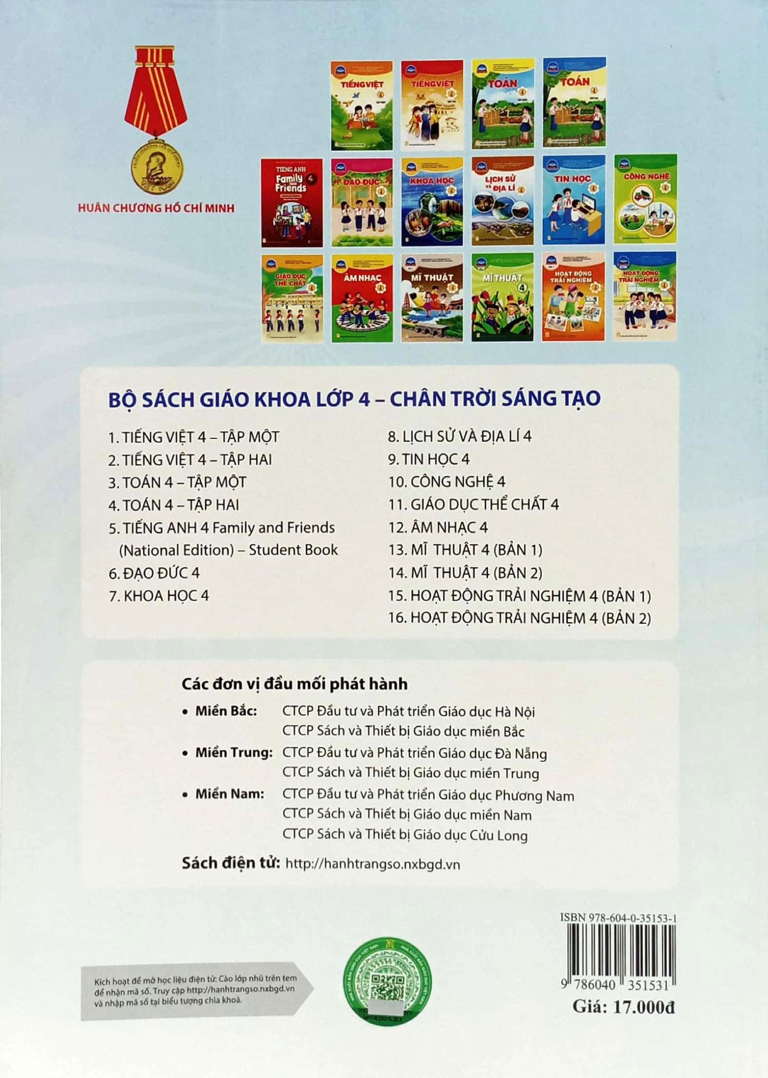 Hoạt Động Trải Nghiệm 4 - Bản 2 (Chân Trời Sáng Tạo) (2023)