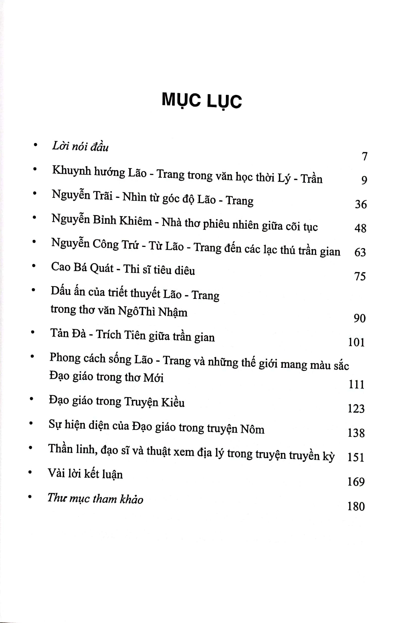 Ảnh Hưởng Của Lão-Trang Và Đạo Giáo Trong Văn Học Việt Nam