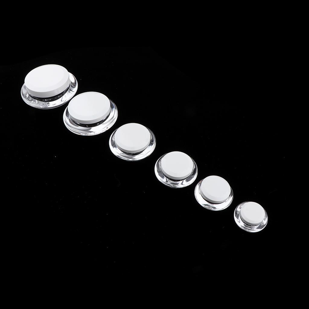 2x Refillable Sample Bottle Cosmetic Makeup Jar Pot Cream Lip Balm Container -