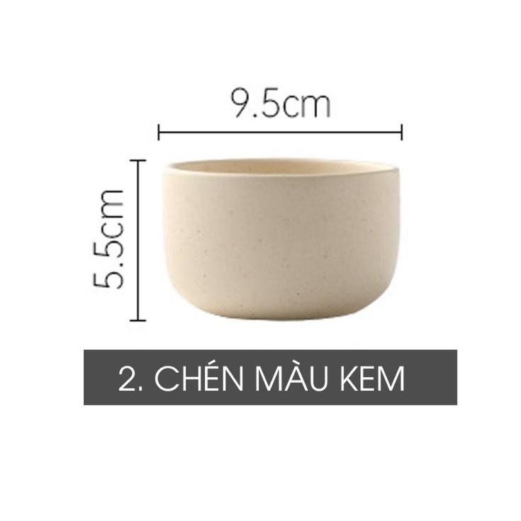 CHÉN DĨA GỐM đơn giản hiện đại