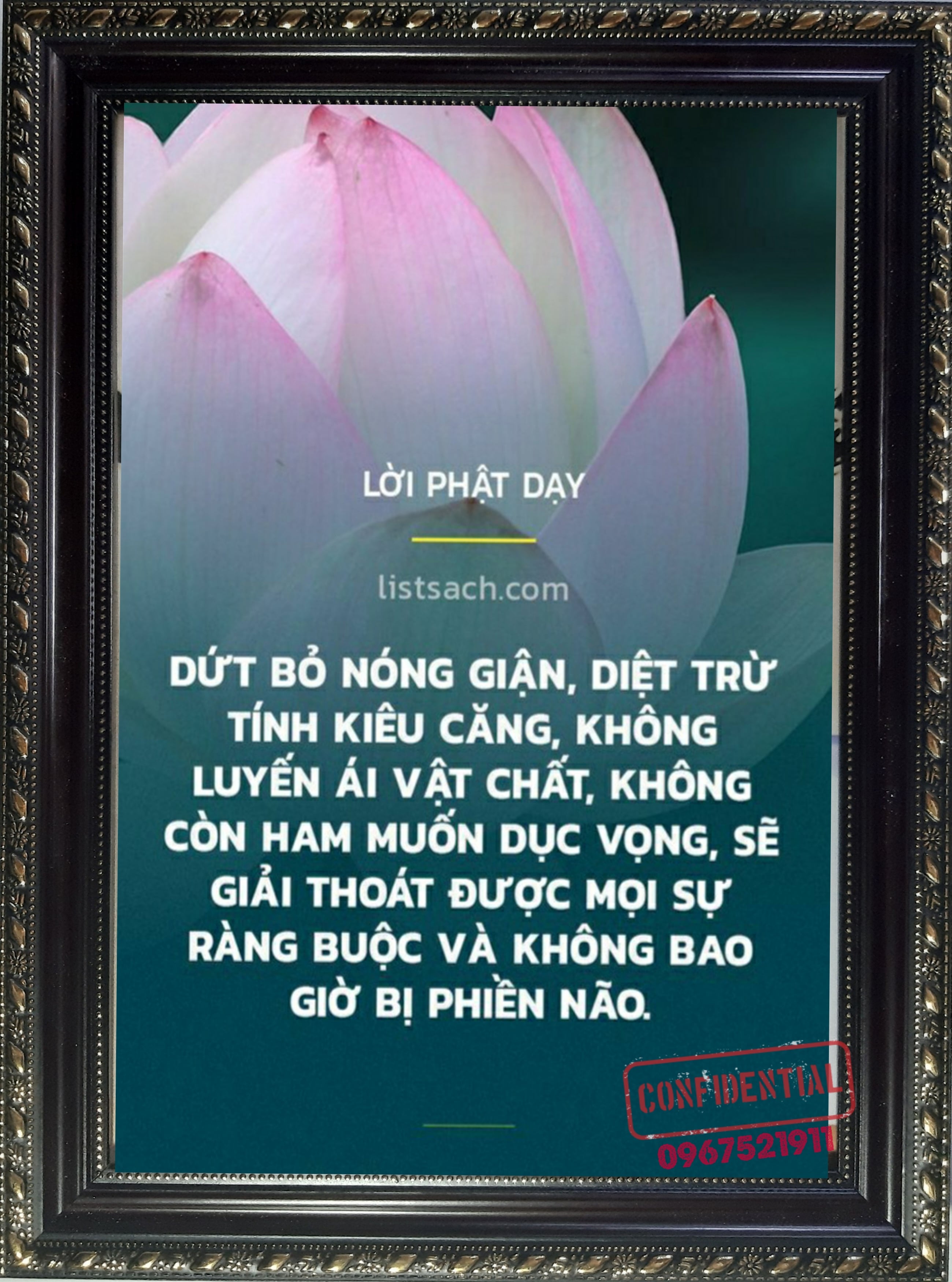 Tranh treo tường lời Phật dạy