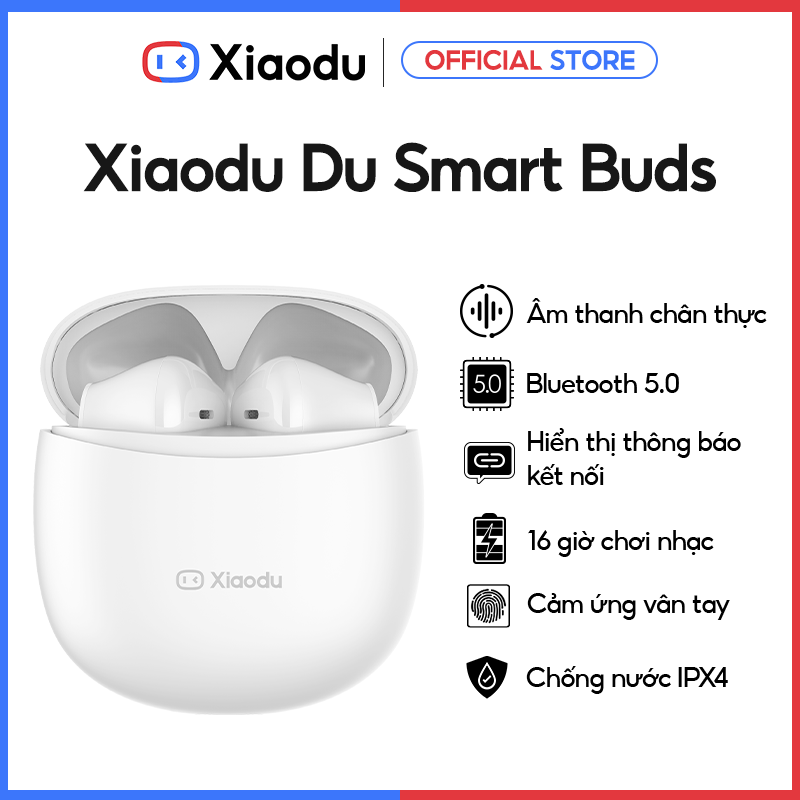 Tai Nghe Bluetooth v5.0 Thông Minh Xiaodu l Chống Thấm Nước IPX4 l Thiết Kế Sang Trọng Tinh Tế l Sạc Type C l Thời Gian Sử Dụng 16h l Hàng Chính Hãng