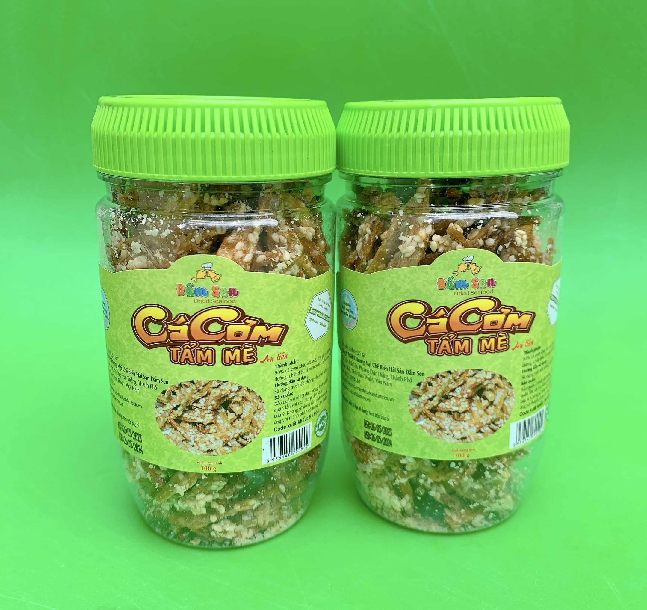 Đặc Sản Bình Thuận - Cá Cơm Tẩm Mè Đầm Sen - 100G - Ocop 4 Sao