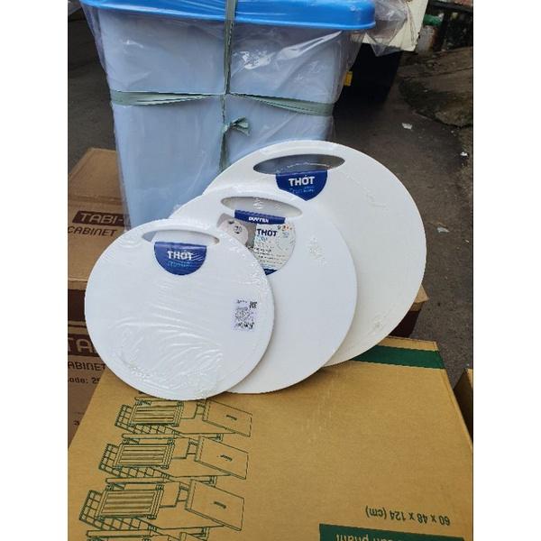 Thớt nhựa thuận thành dùng cho nhà hàng quán ăn màu trắng cỡ đại